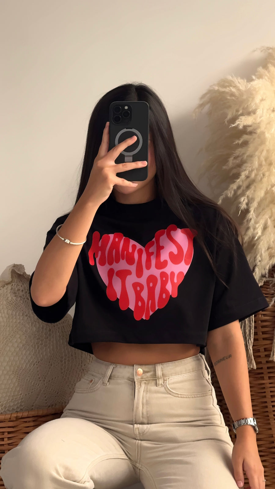 Manifest Negro crop top (M-L)