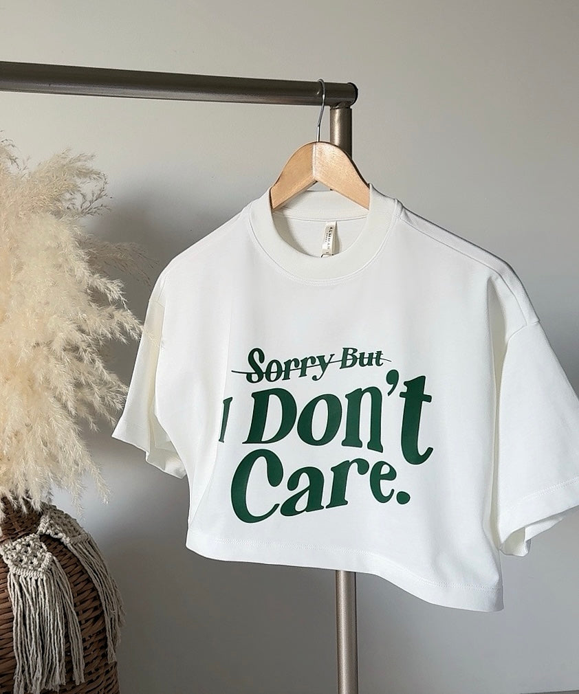 SORRY CROP TOP (S-M-L)