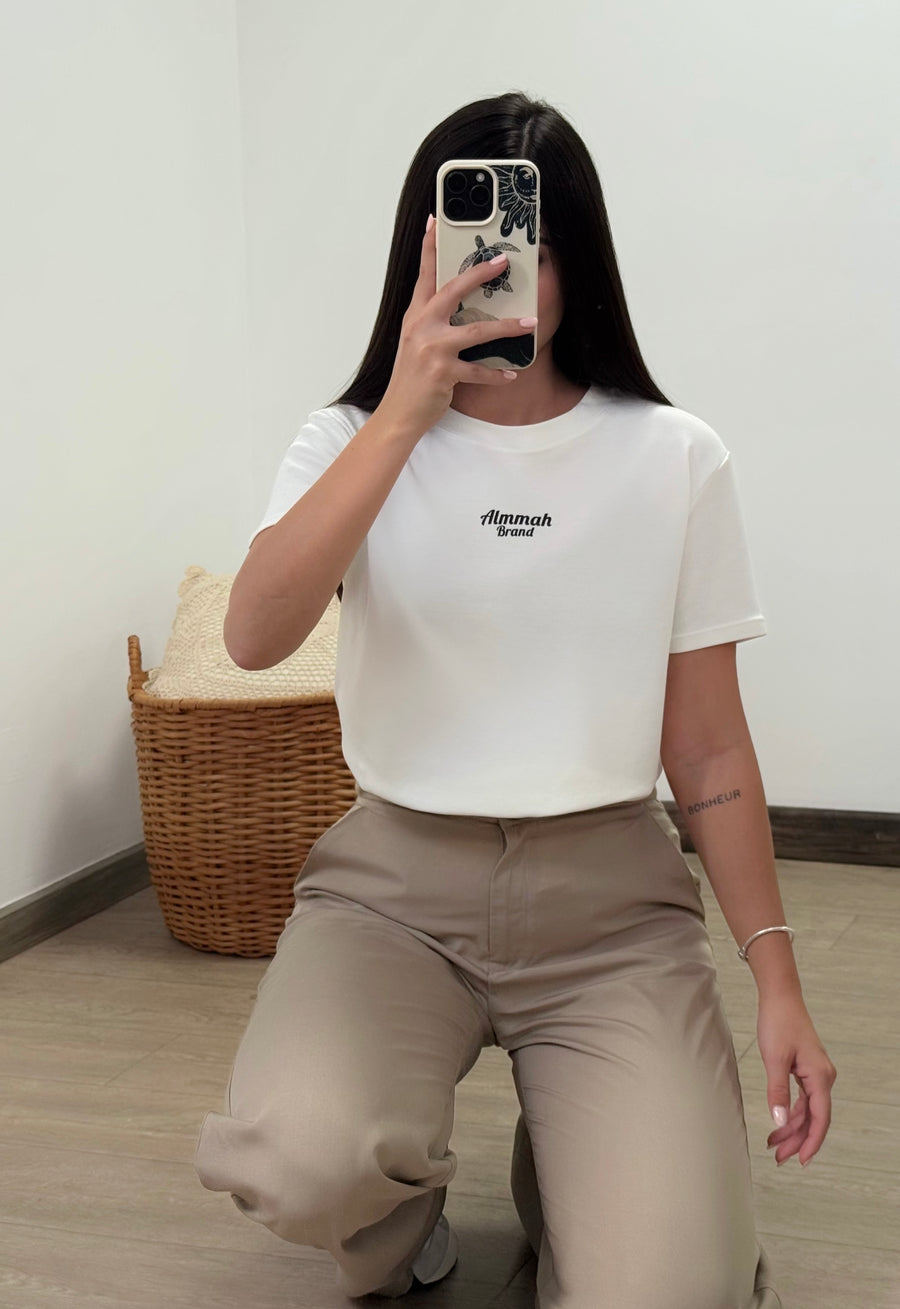 Almmah Basic blanco perla   (S-M-L)