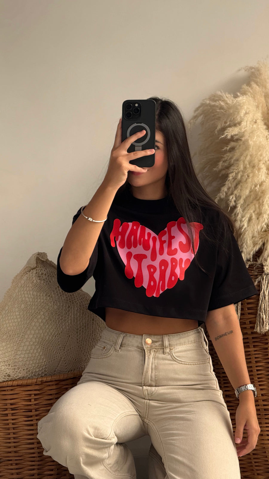 Manifest Negro crop top (M-L)
