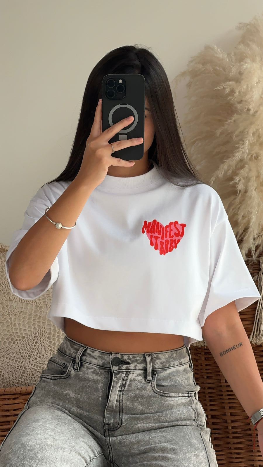 Manifest blanca crop top (S-M-L)