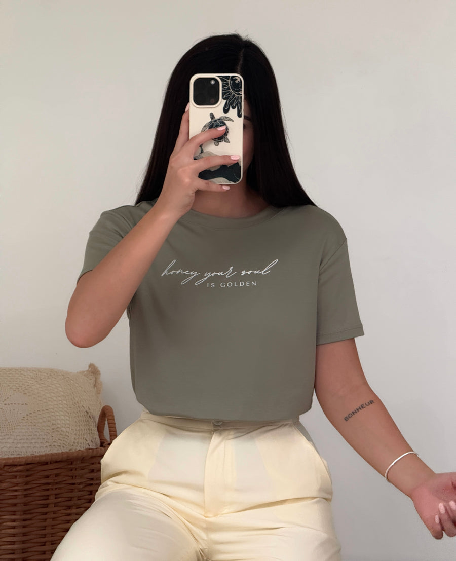 Honey verde militar (S-M-L)