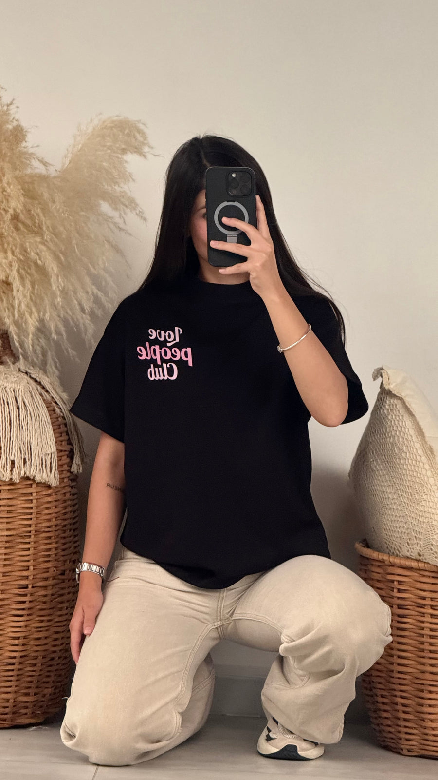 Love people club Negra Pink ( S-M-L)